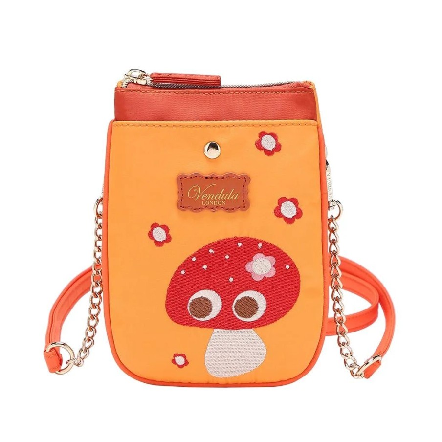 Borse Vendula London Borse Crossbody | Pochette Per Telefono Easy Going - Mushroom Motif