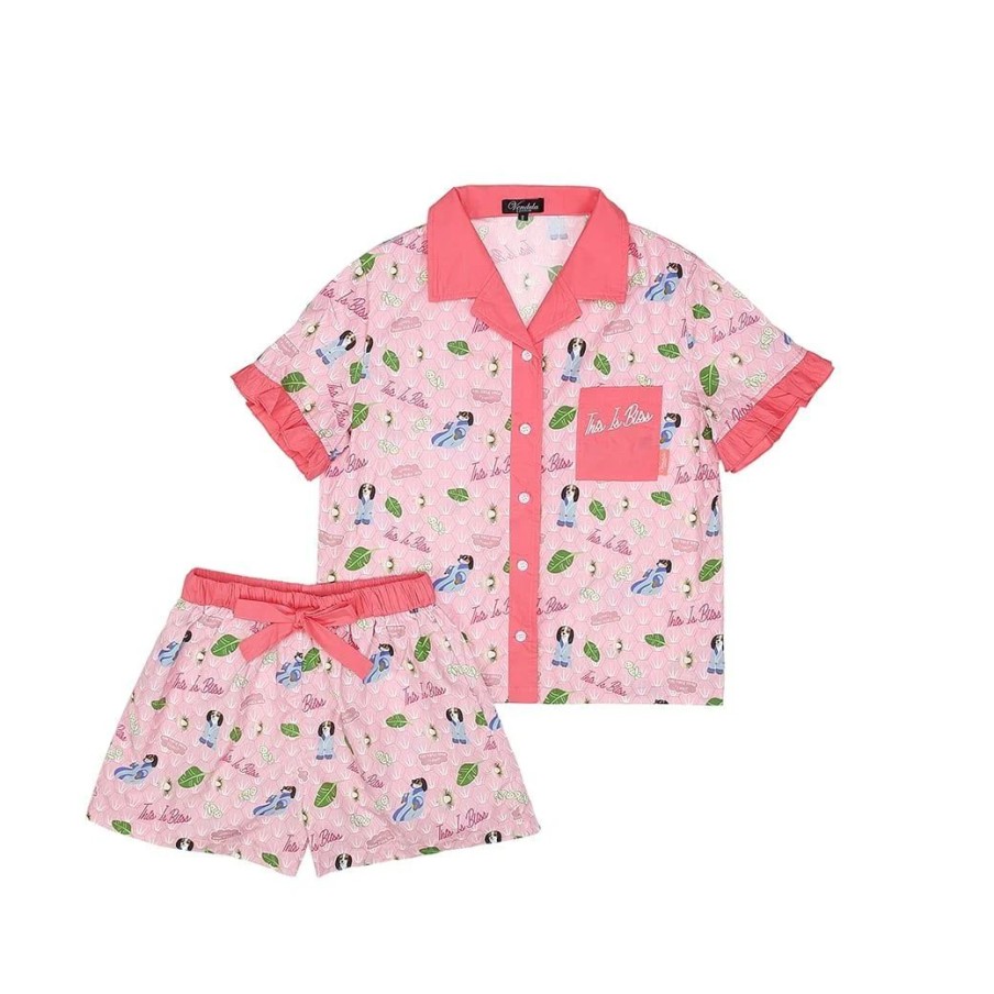 Casa E Accessori Vendula London Pigiami | Posh Paws Spa Cotton Shortie Pyjama Set