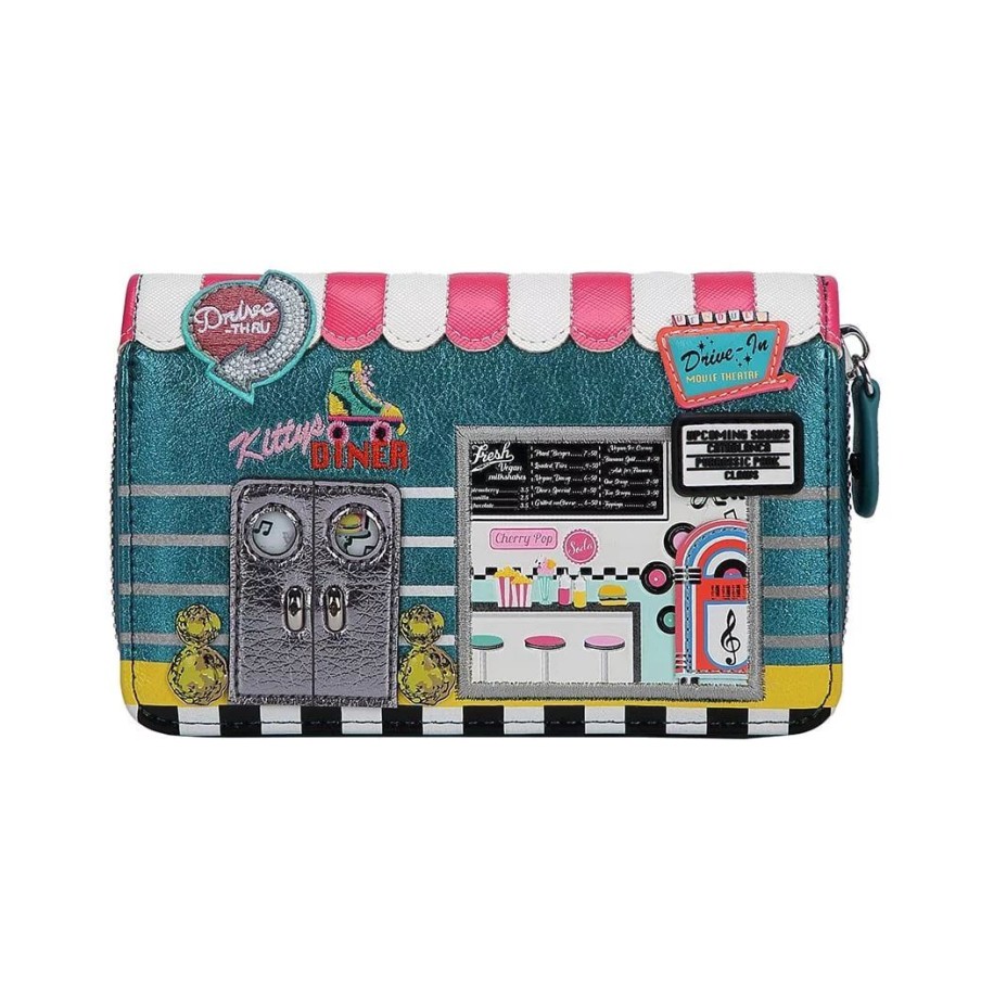 Borse Vendula London Kitty'S Diner | Portafoglio Da Donna Con Zip Kitty'S Diner